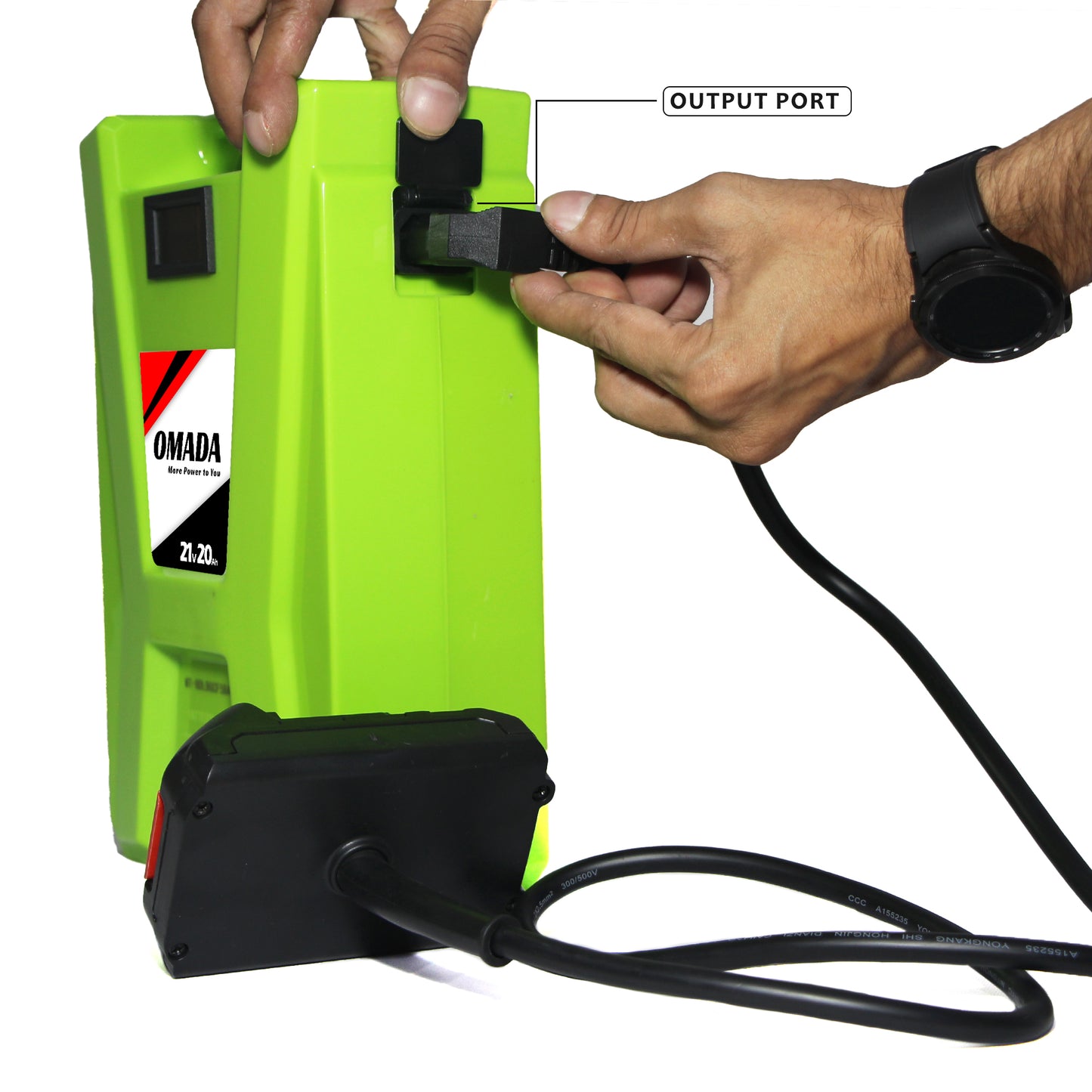 Omada 21V 20Ah Portable Power Tool Backpack | Heavy-Duty Lithium Battery for Cordless Tools | Ideal for Drills, Trimmers, Grinders & Construction Work.