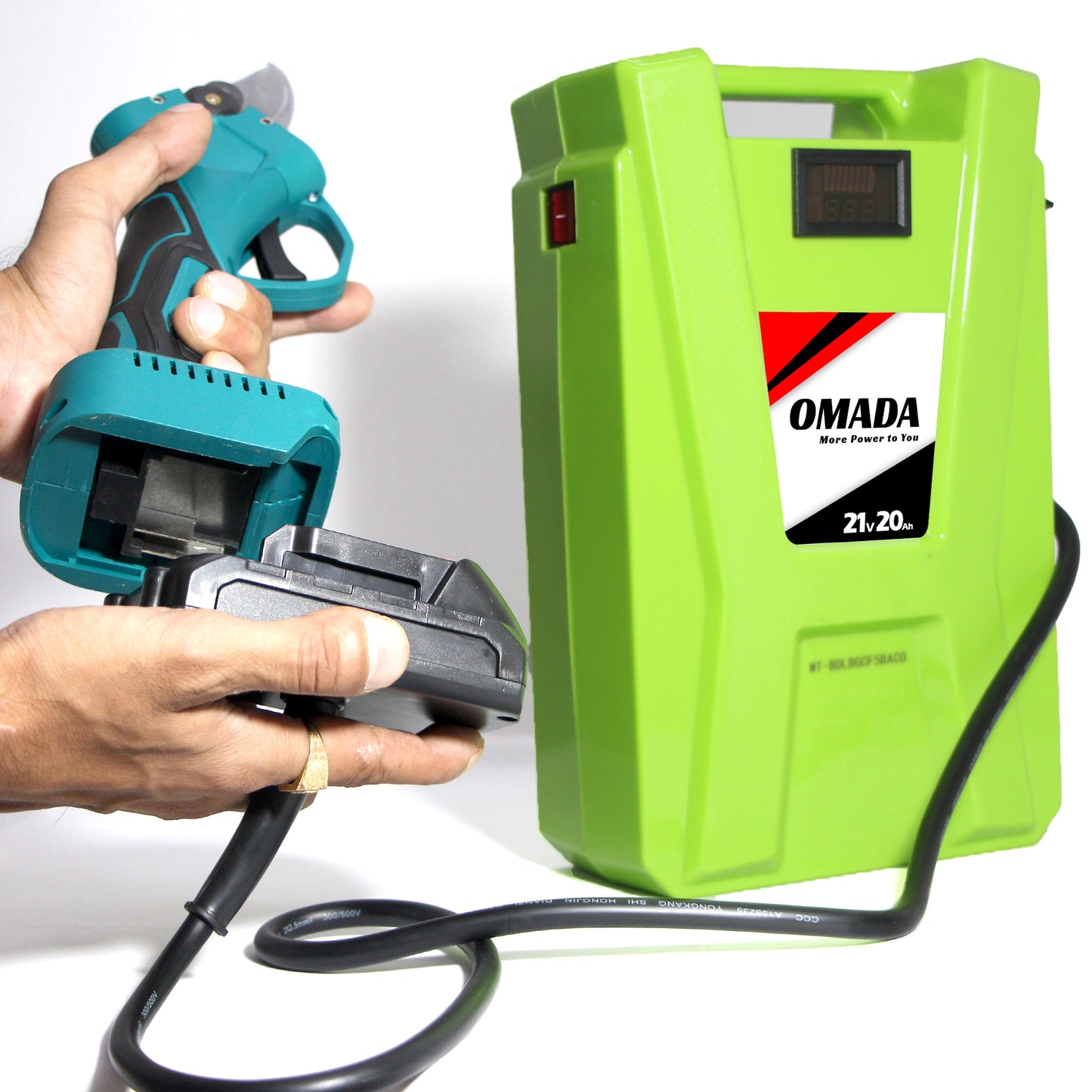 Omada 21V 20Ah Portable Power Tool Backpack | Heavy-Duty Lithium Battery for Cordless Tools | Ideal for Drills, Trimmers, Grinders & Construction Work.