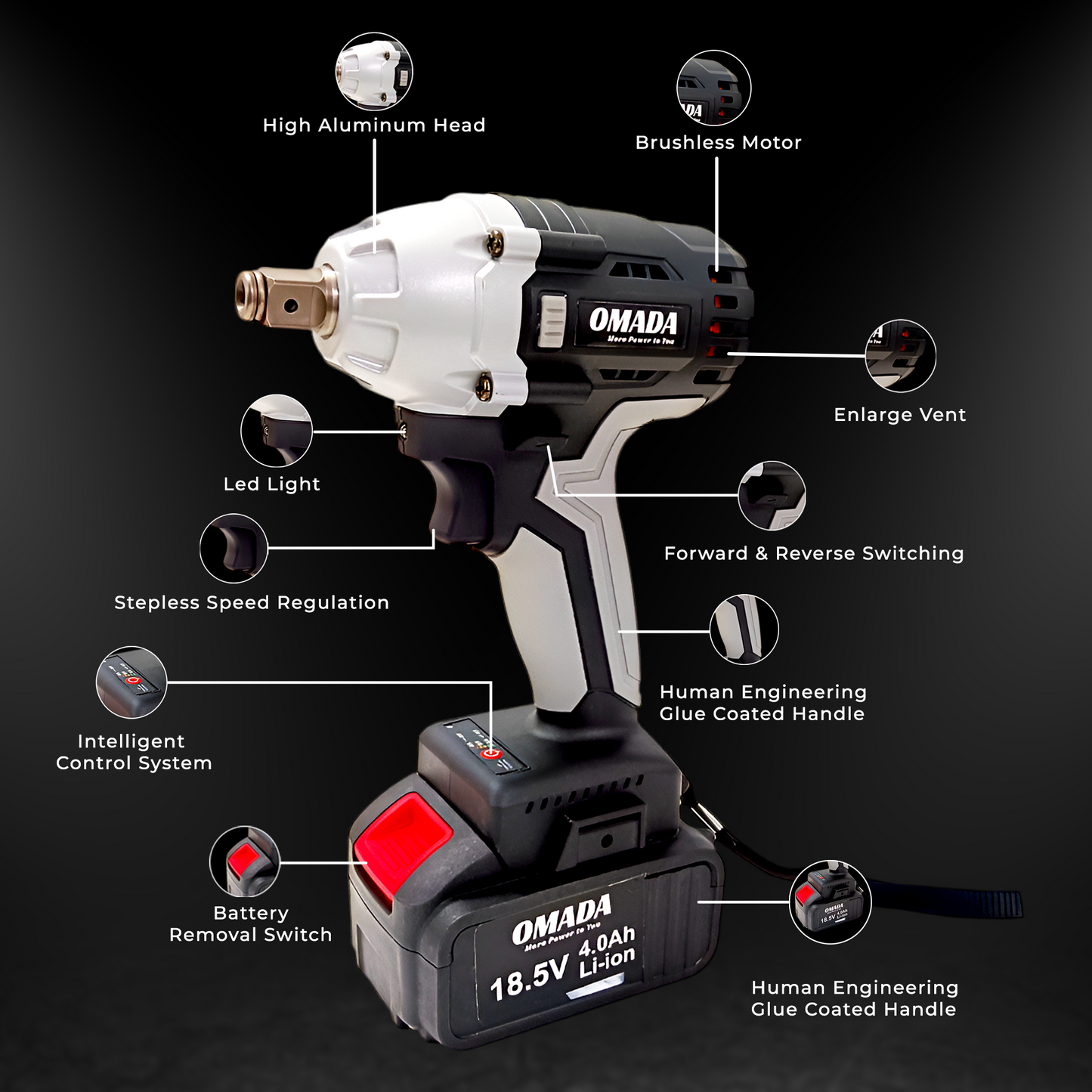 18V Cordless Impact Wrench.