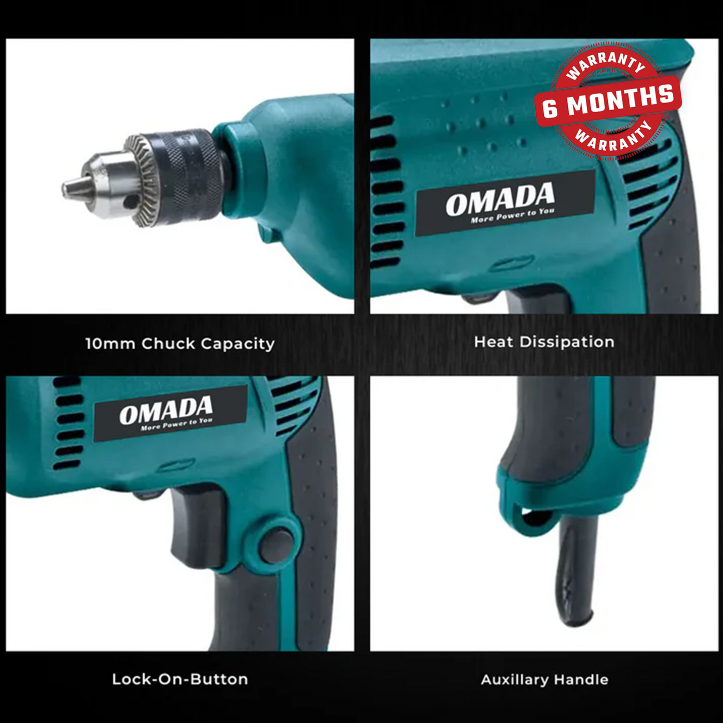 450W Corded Electric Hammer Drill