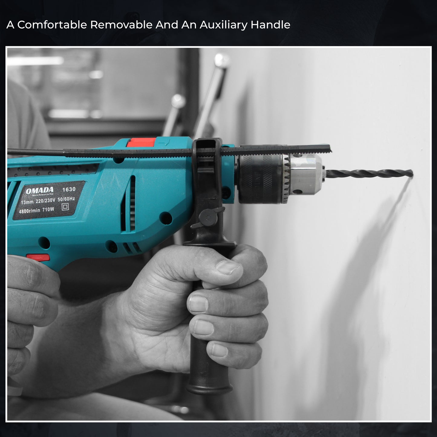 710W Corded Electric Hammer Drill.