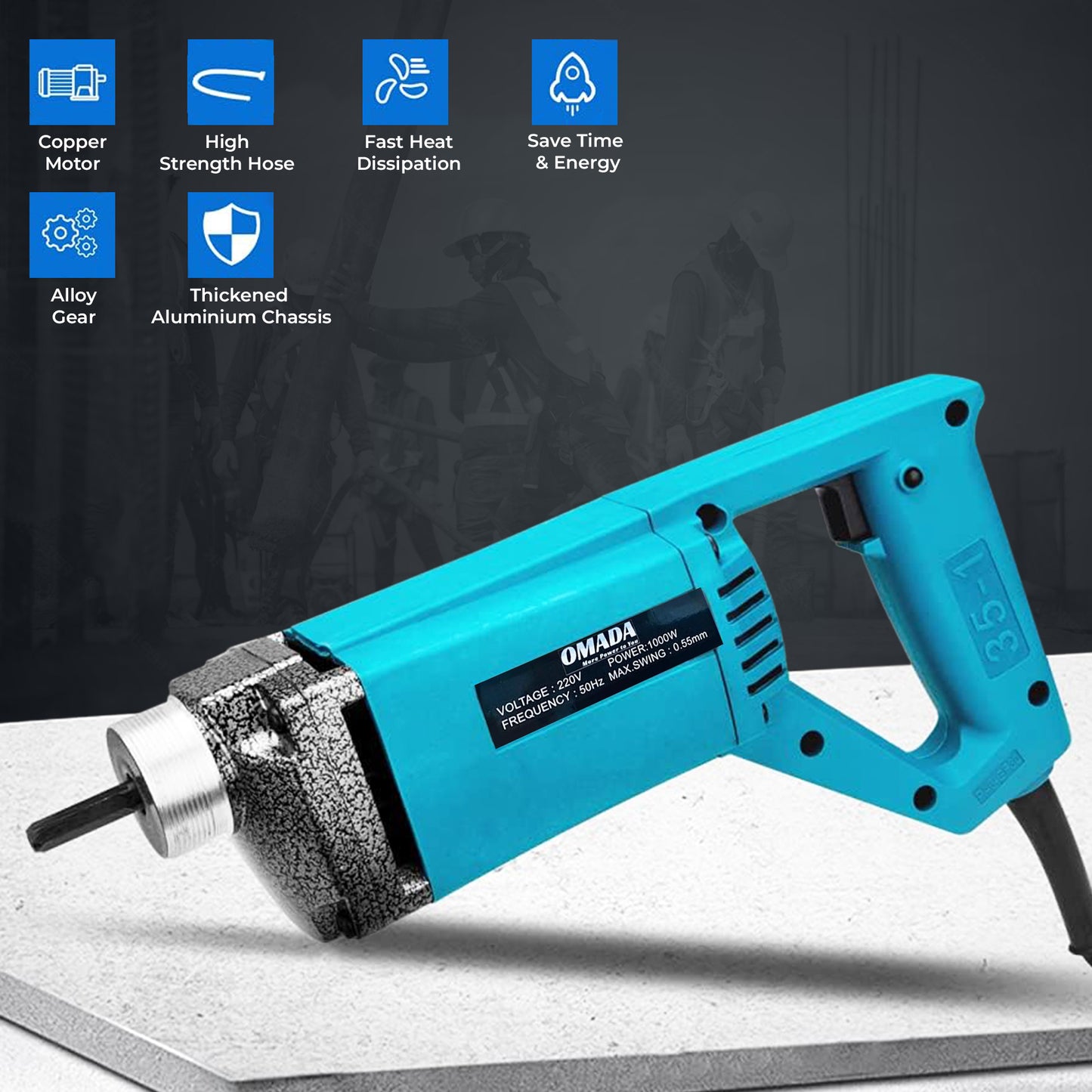 1000W Concrete Vibrator.