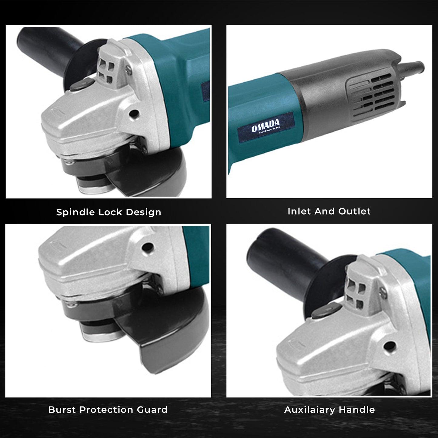 680W Corded Angle Grinder