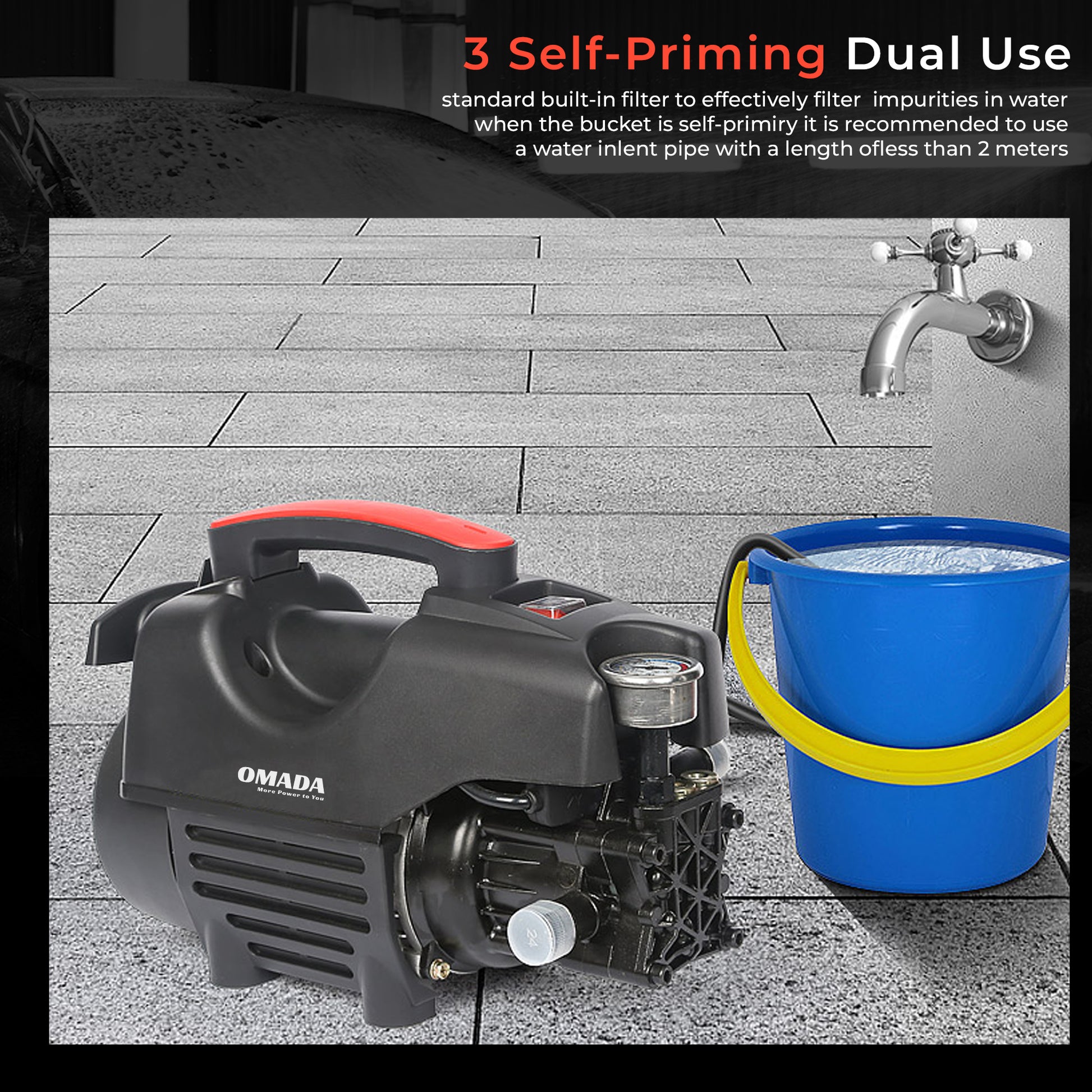 1800W Corded Pressure Washer.