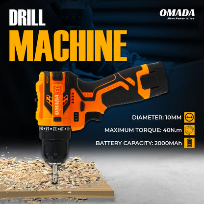 Omada 12V Power Battery Drill Machine | Hand Drill Machine