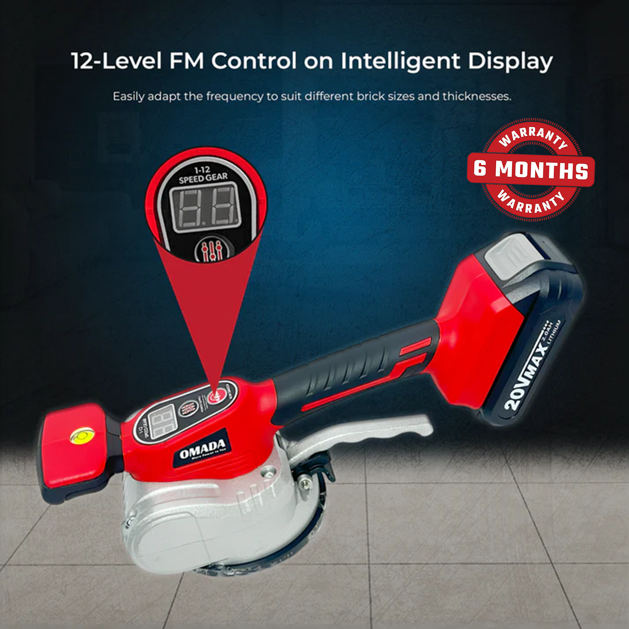 20V Cordless Tile Vibrator / Levelling Machine
