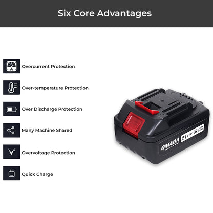 OMADA 21V 5.0A Cordless Lithium Ion Battery