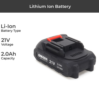 OMADA 21V Cordless Lithium Ion Battery