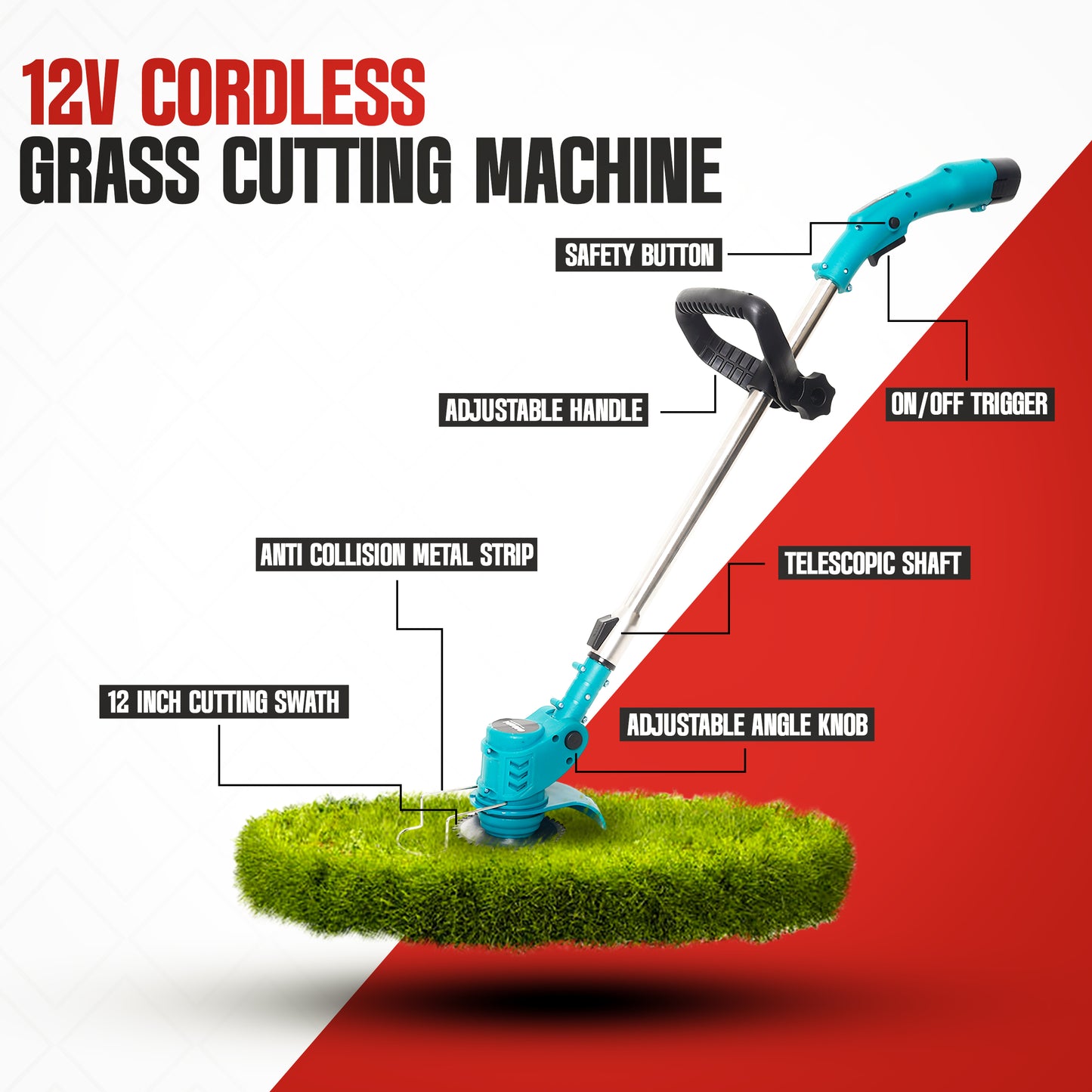 12V Cordless Grass Trimmer