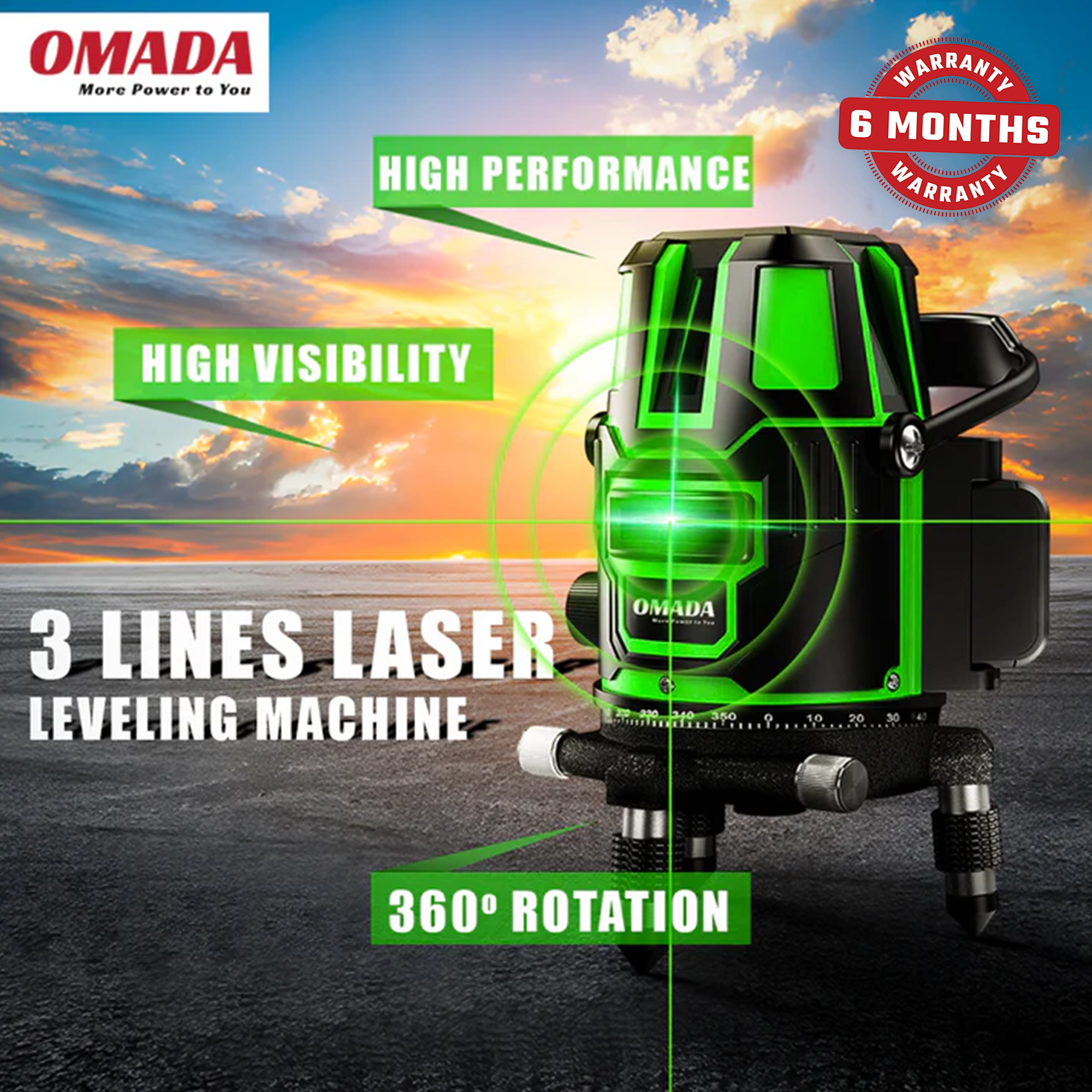 3 Lines - Self Laser leveling Machine