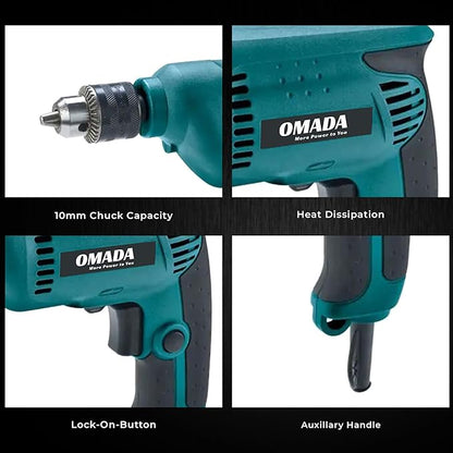 10mm Rotary Hammer Drill with Reverse Rotation and Variable Speed