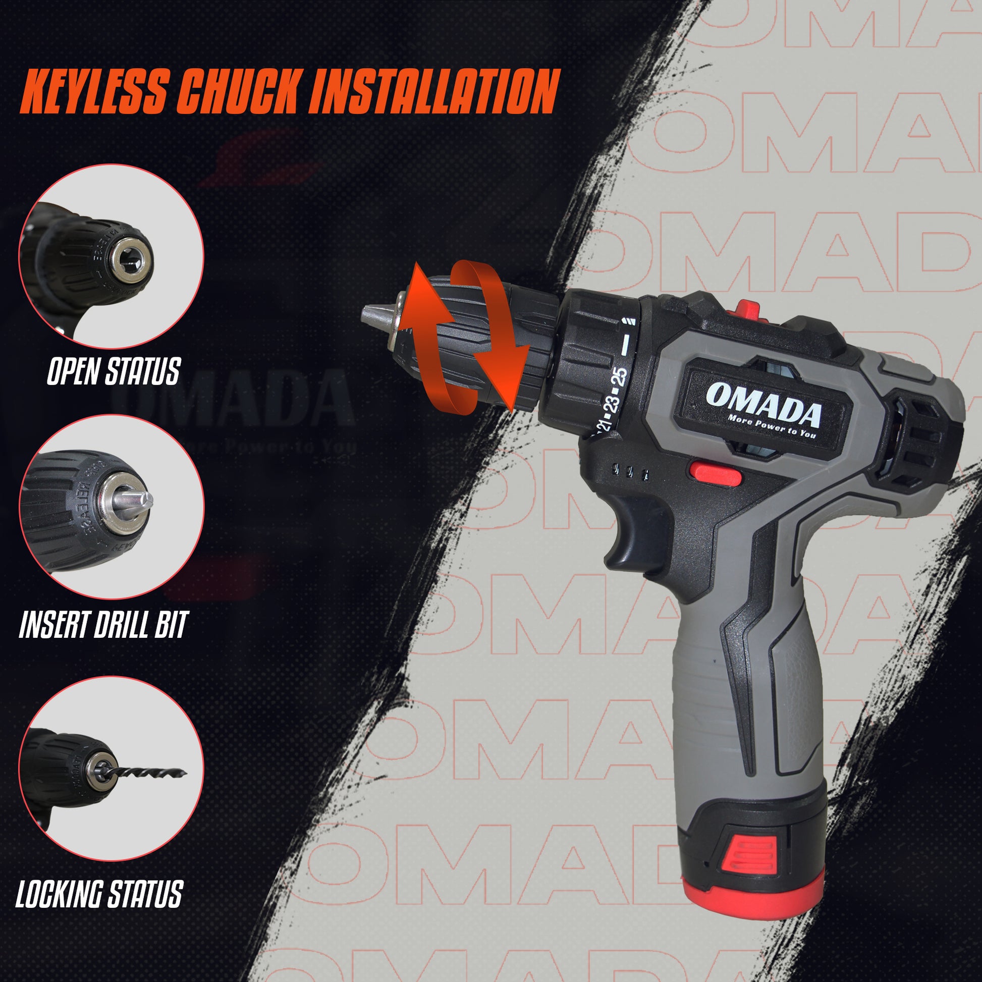 Omada 12V Cordless Impact Drill