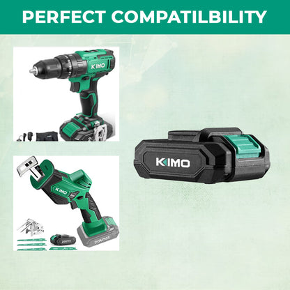 KIMO 20V 2A Cordless Tools Rechargeable Lithium Ion Battery