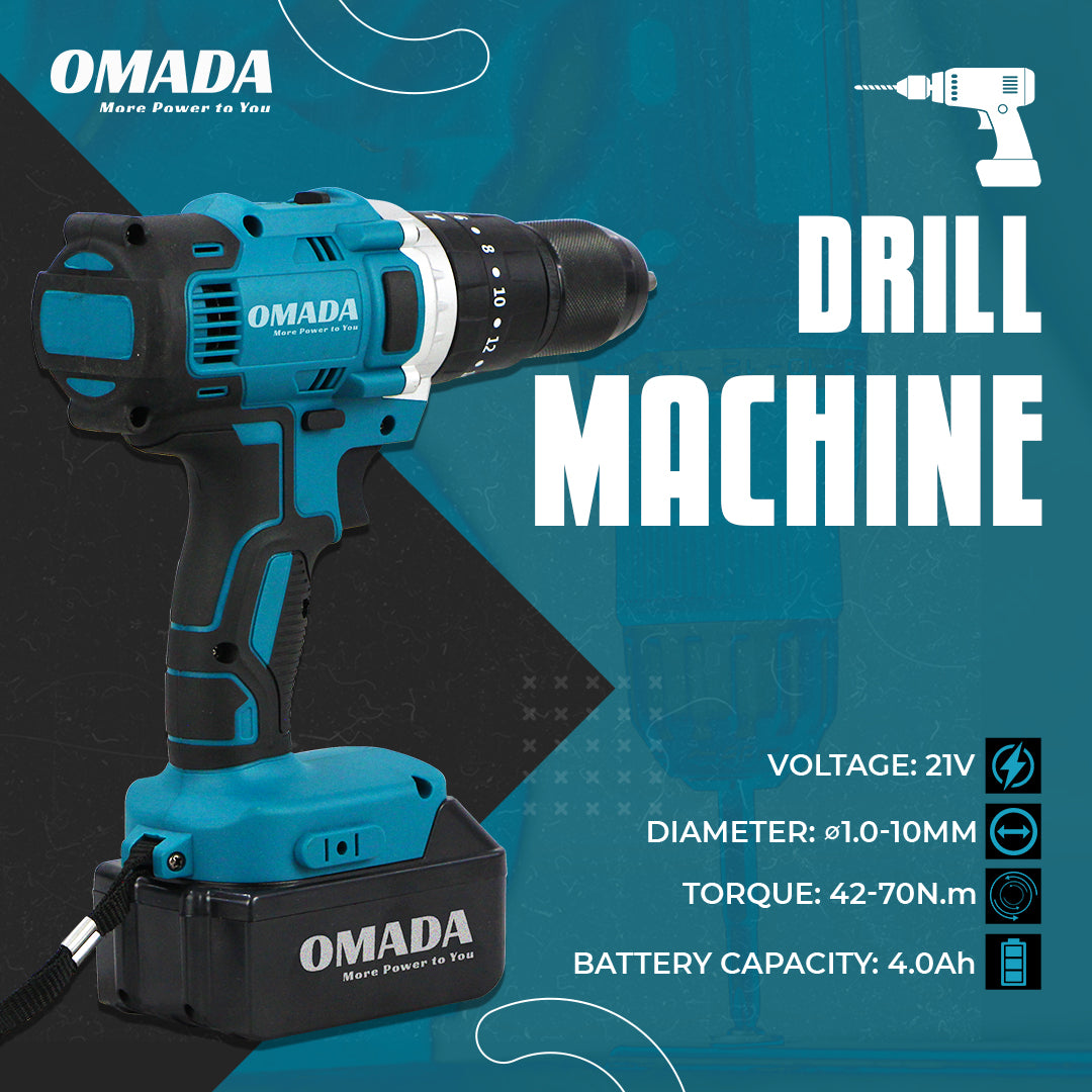 Omada 21V High-speed Wall Drill Machine | Hand Drill Machine