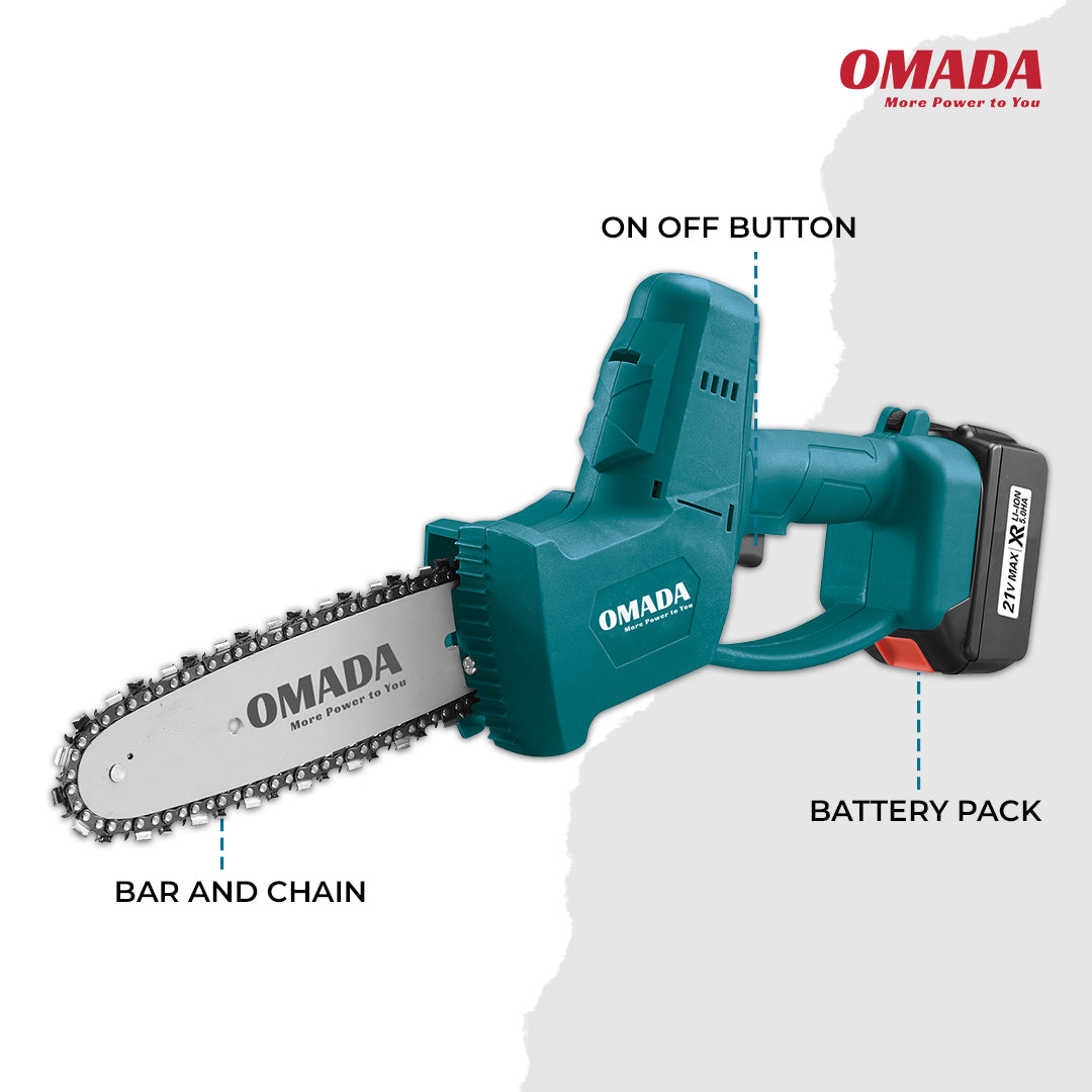 Omada 8-Inch Small Tree Cutting Machine | Cordless Chainsaw