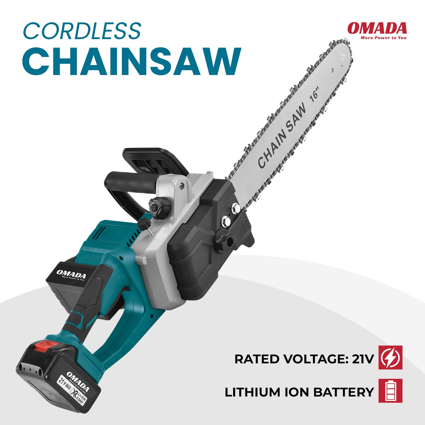 16 Inches 21v Cordless Chainsaw