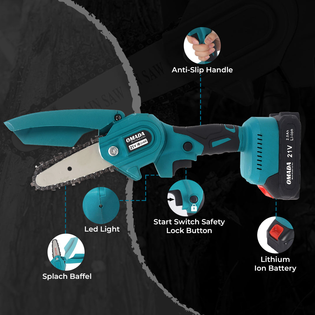 Omada 4-Inch Small Wood Cutting Machine | Mini Chainsaw