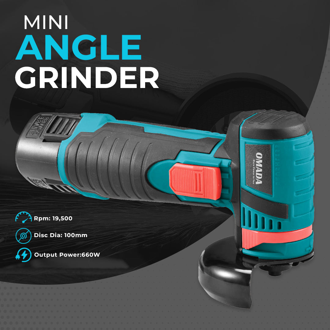 Omada 12V Lithium-Ion Brushless Cordless Mini Angle Grinder 11000 RPM