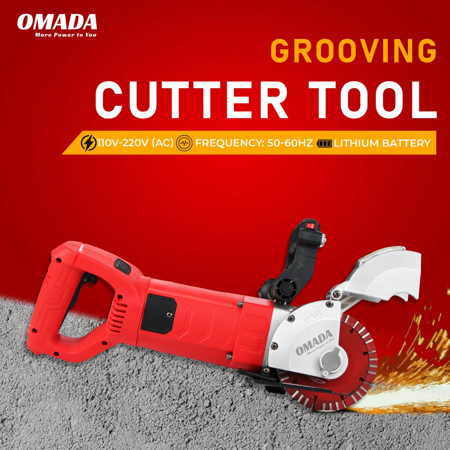 Omada 133J Wall Cutting Machine | Grooving Cutter Tool