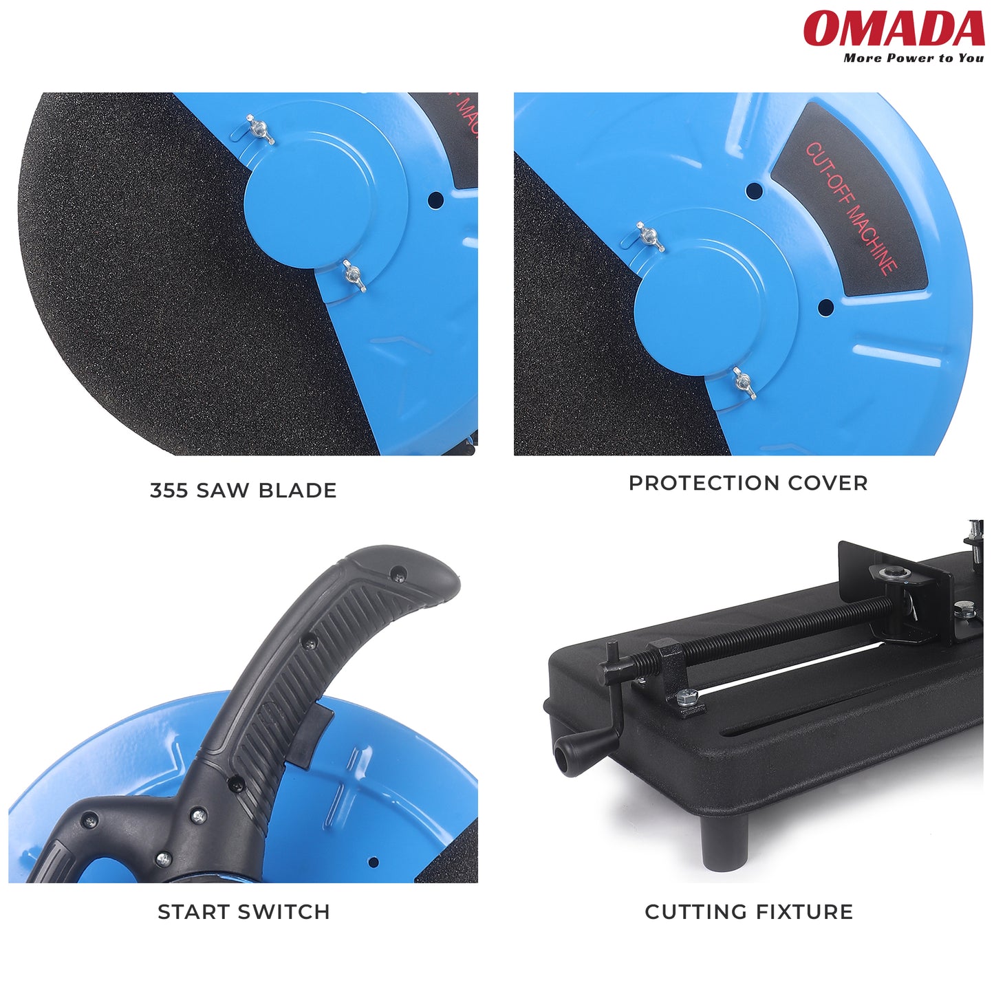 Omada 14-Inch 2100W Cut Off Machine Heavy Duty Corded Electric Chop Saw