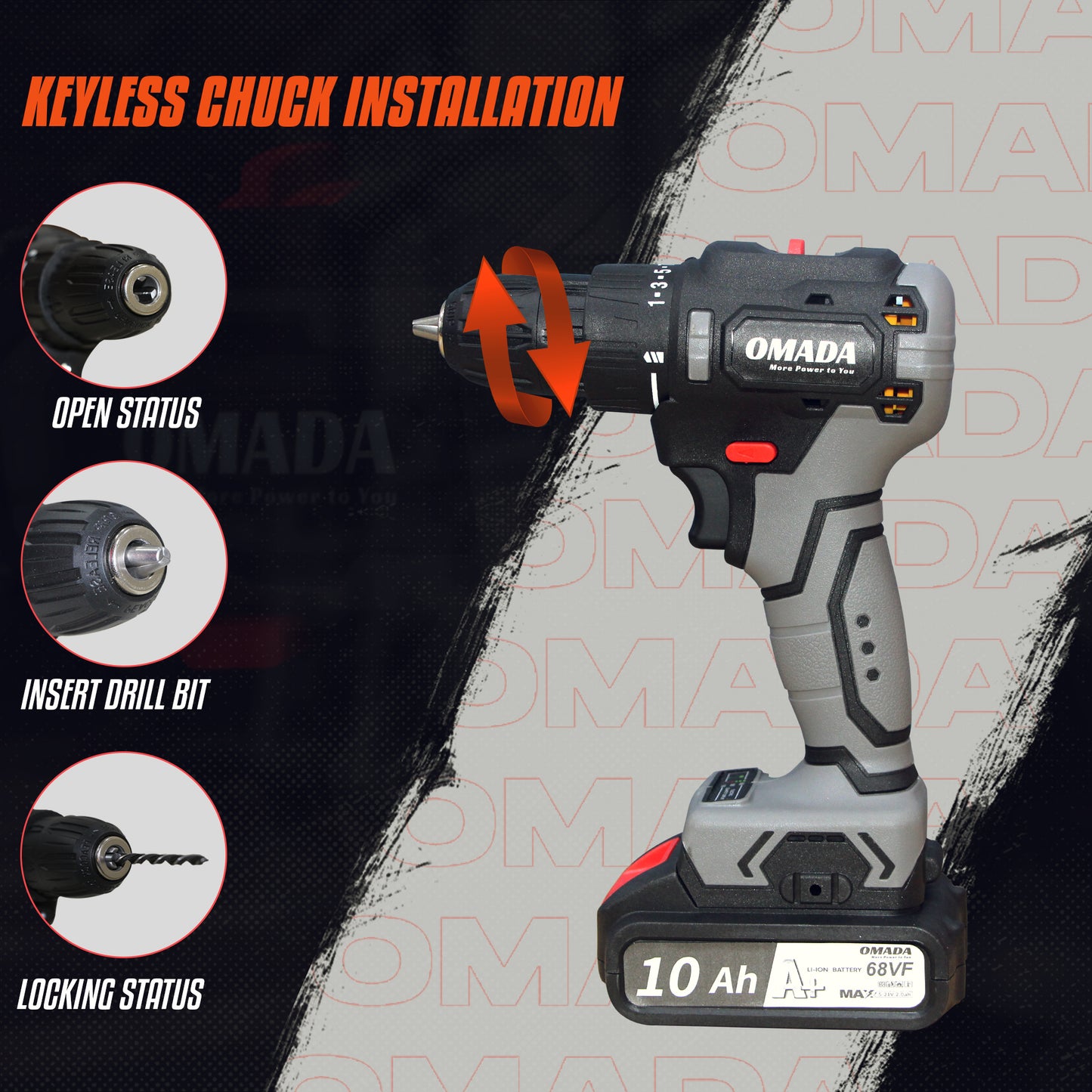 OMADA GT Series 21V Brushless Cordless Drill/Driver