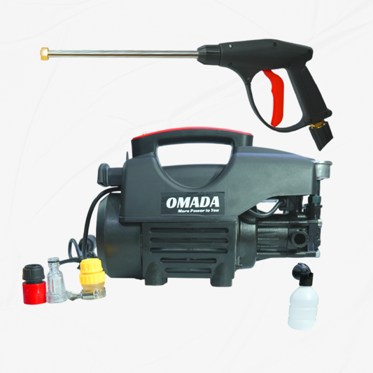 Omada Car Washer high Pressure Pump 220V, 1800W, 14 Bar, 320L/H Water Flow Rate 3190 PSI Water Pressure, 7 Meters Outlet Hose, Portable Car Pressure Washer for Car Bike and Home Cleaning