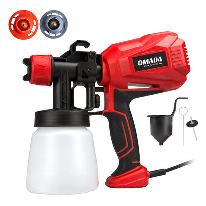 Corded Electric Spray Gun- 400 Watt HLVP Painting Machine with a Copper Nozzle