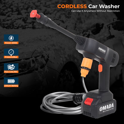 OMADA Cordless Car pressure washer – High Pressure Multipurpose Cleaner Gun