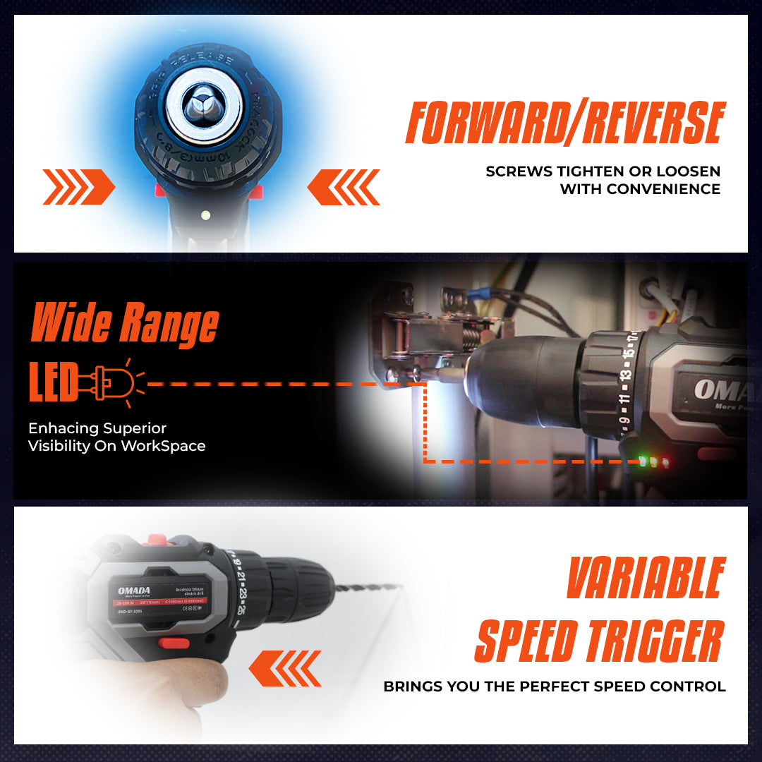 Omada 12V Cordless Impact Drill