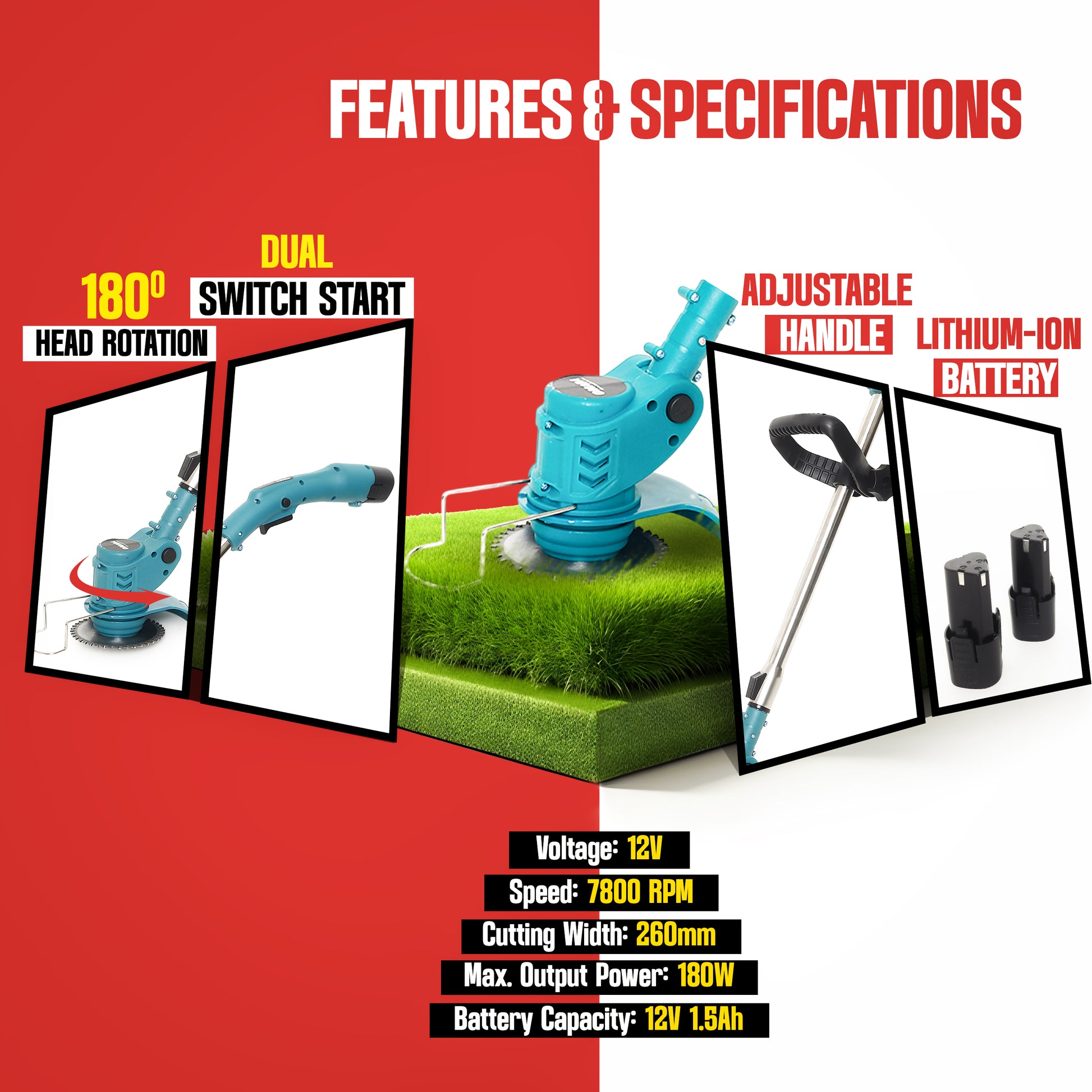 cordless grass trimmer
