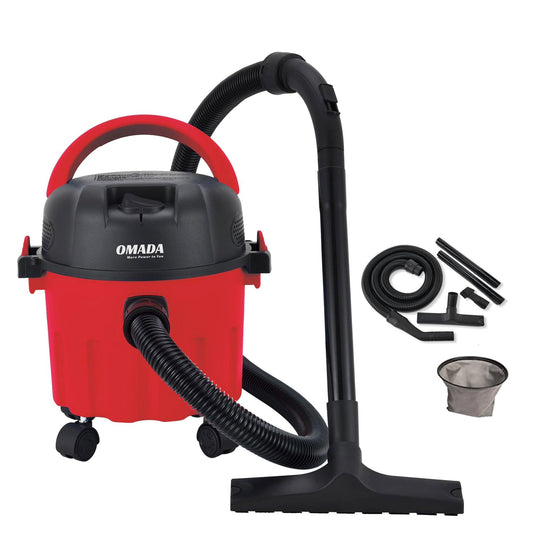 Omada Wet and Dry 10L Vacuum Cleaner, Blower Function - for Home/Office/Car use with High Power Suction with Multiple Accessories