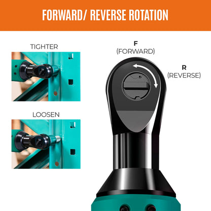 LIKI 3/8" Cordless Electric Ratchet Wrench Set, 40 Ft-lbs 400 RPM 12V Cordless Ratchet Kit w/ 60-Min Fast Charge, Variable Speed Trigger, 2-Pack 2.0Ah Lithium-Ion Batteries, 8 Sockets