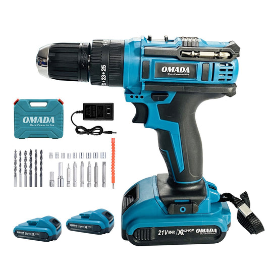 Omada 21V Flat Pusher Power Drill Machine | Cordless Drill