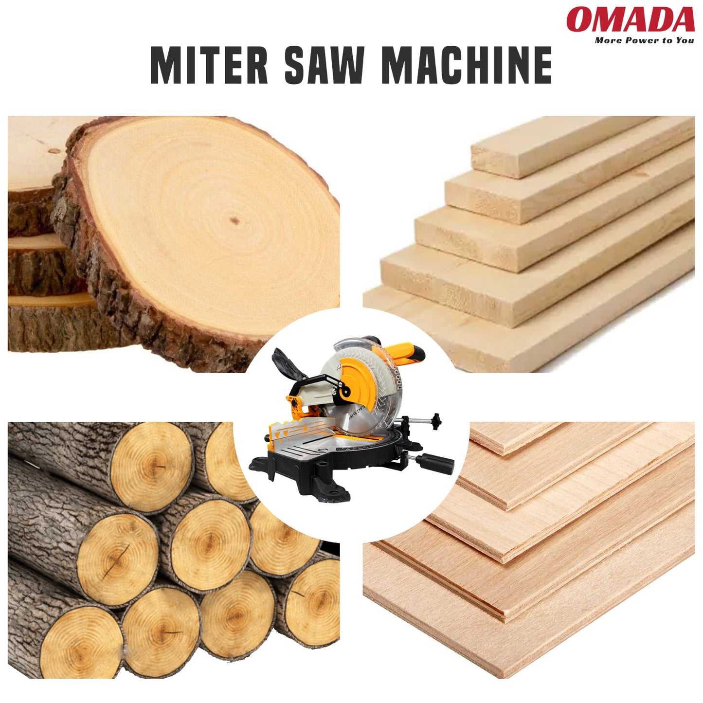 Omada 10"Miter Saw 2200W Miter Saw Machine  4600r/min