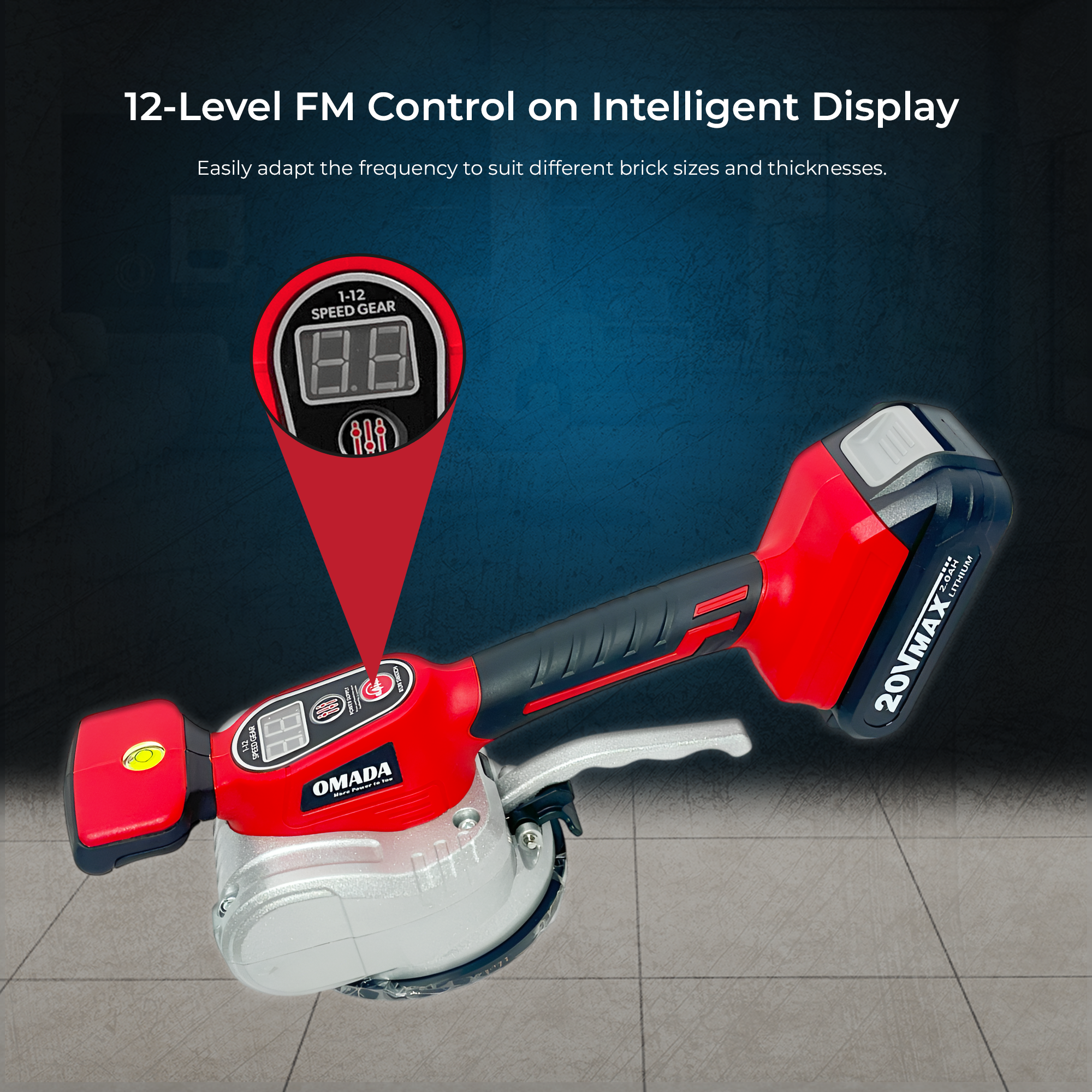 20V Cordless Tile Vibrator / Levelling Machine