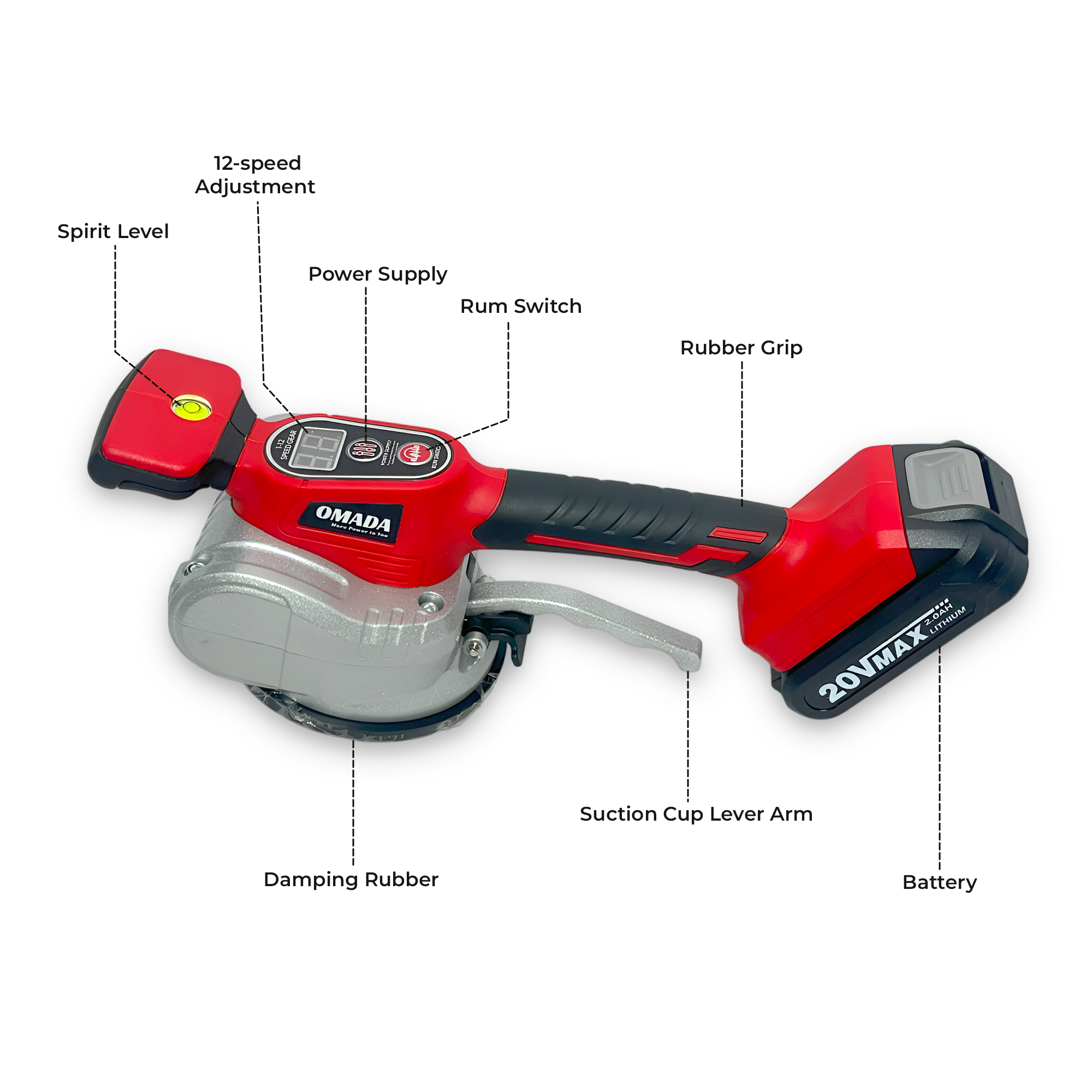 20V Cordless Tile Vibrator / Levelling Machine