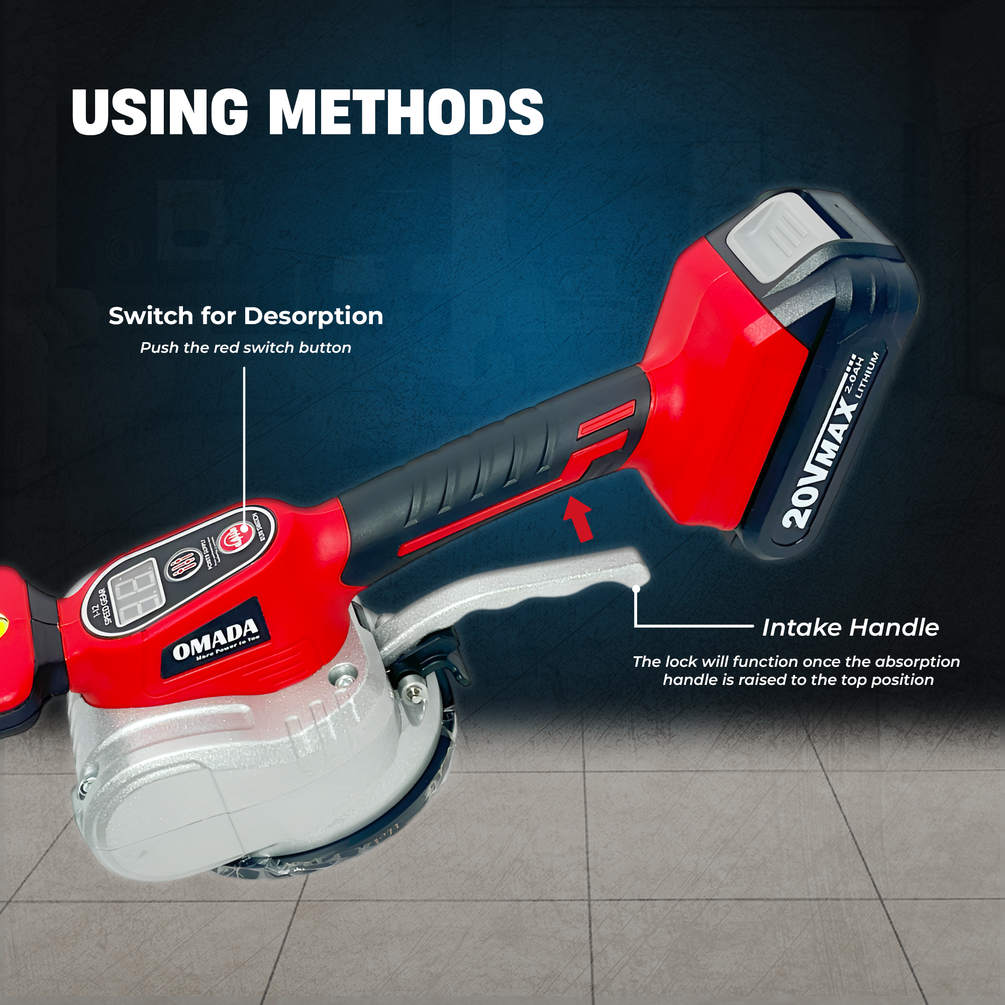 20V Cordless Tile Vibrator / Levelling Machine